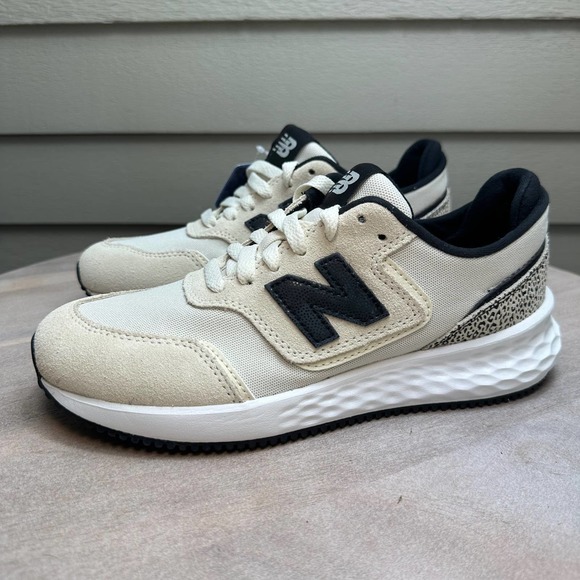 New Balance Women Size 6 Sneaker Fresh Foam X70 Beige Leopard Athletic Shoe New - Picture 16 of 16